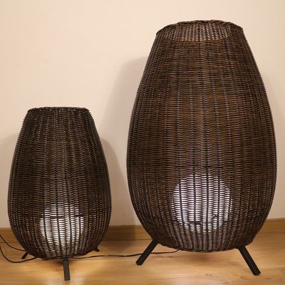 Đèn sàn Led Rattan thiết kế hiện đại