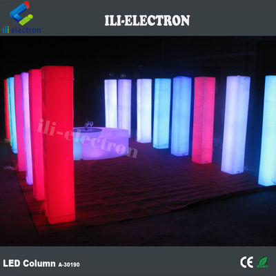 PE Cột cưới trang trí bằng nhựa chiếu sáng Cột cưới chiếu sáng