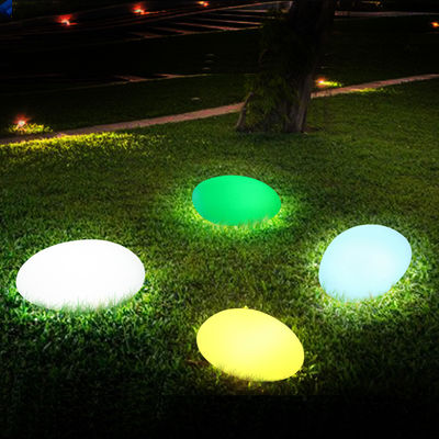 PE nhựa LED đá ánh sáng chống nước Sửa đổi màu tái sạc cho trang trí nhà