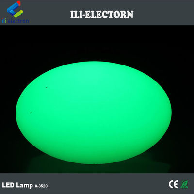 Đèn rực rỡ nhựa tái sạc LED hình bầu dục đồ nội thất thanh bóng trang trí