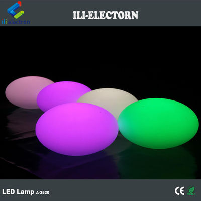 Đèn rực rỡ nhựa tái sạc LED hình bầu dục đồ nội thất thanh bóng trang trí