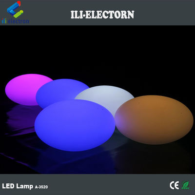 Đèn rực rỡ nhựa tái sạc LED hình bầu dục đồ nội thất thanh bóng trang trí