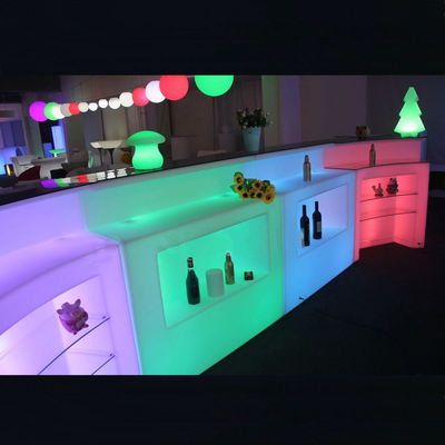Tiếp thị nhựa Nhà hàng hiện đại LED Bar Table CE ROHS UL