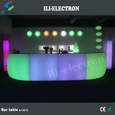 Tiếp thị nhựa Nhà hàng hiện đại LED Bar Table CE ROHS UL