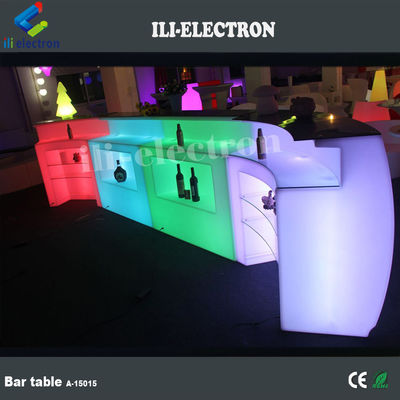 Tiếp thị nhựa Nhà hàng hiện đại LED Bar Table CE ROHS UL