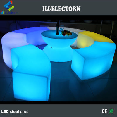 Đổi màu đồ nội thất LED có thể sạc lại dẫn ghế bành cong