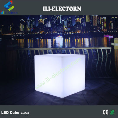 Muti-Color LED chiếu sáng Cube Stools 40 Cm điều khiển từ xa sạc