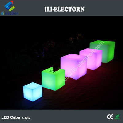 Muti-Color LED chiếu sáng Cube Stools 40 Cm điều khiển từ xa sạc