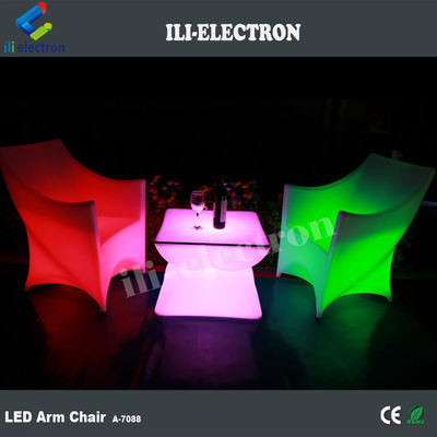 PE nhựa đèn LED chiếu sáng ghế đồ nội thất RGB với pin lithium sạc lại