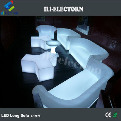 nhựa thay đổi màu sắc led đồ nội thất tỏa sáng dài ghế sofa