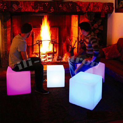 Ánh sáng LED ngoài trời ghế cube màu sắc chống nước cho tiền sảnh và trang trí sân hiên