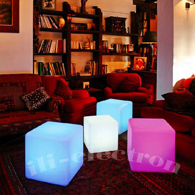 Ánh sáng LED ngoài trời ghế cube màu sắc chống nước cho tiền sảnh và trang trí sân hiên