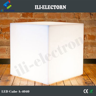 Solid LED Glow Cubes / Glowing Cube Stools Thìa bên bàn / Đèn sáng Glow Accent