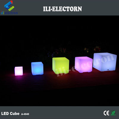 Solid LED Glow Cubes / Glowing Cube Stools Thìa bên bàn / Đèn sáng Glow Accent