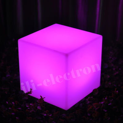 PE nhựa thay đổi màu sắc chiếu sáng Solid LED Glow Cubes