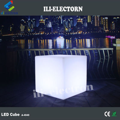 PE nhựa thay đổi màu sắc chiếu sáng Solid LED Glow Cubes
