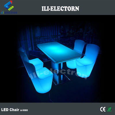 Đồ nội thất LED Nhiều màu thay đổi ghế ăn tối LED