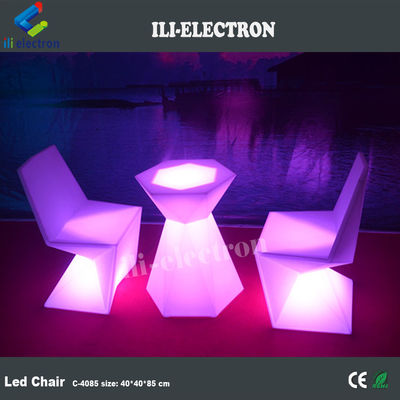 Màu tùy chỉnh ghế chiếu sáng led nhựa