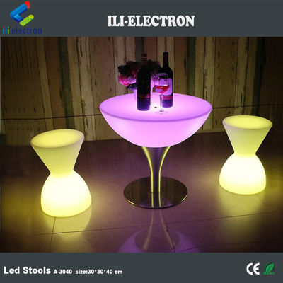 Bàn ghế led bằng nhựa điều khiển từ xa