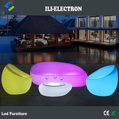 chống nước thay đổi màu sắc nhựa Led ghế bàn trà thiết lập