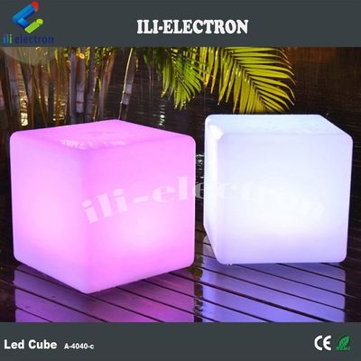 Điều khiển từ xa RGB thay đổi màu sắc pin sạc lại nhựa ánh sáng hình khối