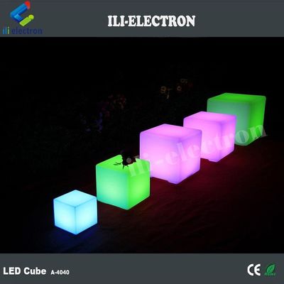 Điều khiển từ xa RGB thay đổi màu sắc pin sạc lại nhựa ánh sáng hình khối
