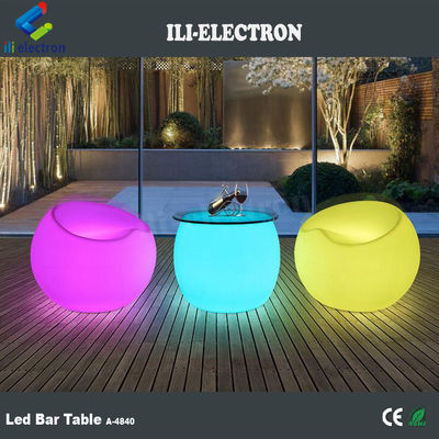 Ánh sáng chiếu sáng ghế bar vật liệu nhựa sáng tạo 16 màu sắc thay đổi