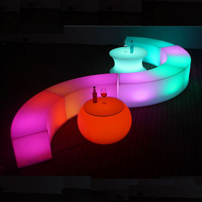 Thương mại LED cong Bar đồ nội thất ghế cho vườn ngoài trời