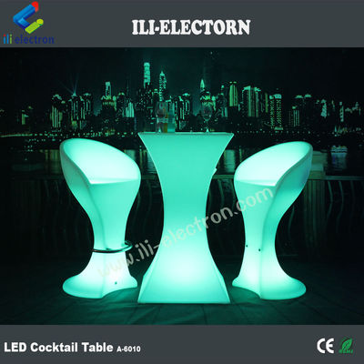Thiết kế mới thời trang PE nhựa bữa tiệc dẫn ánh sáng cocktail bàn