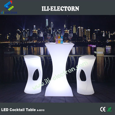 Thiết kế mới thời trang PE nhựa bữa tiệc dẫn ánh sáng cocktail bàn