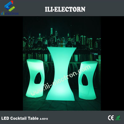 Thiết kế mới thời trang PE nhựa bữa tiệc dẫn ánh sáng cocktail bàn