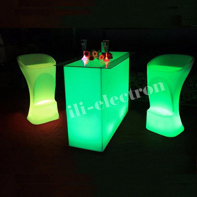 Bàn bar được chiếu sáng hình chữ nhật chống nước cho khu vườn ngoài trời