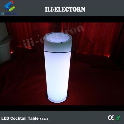 nhựa Đèn sáng LED Ice Bucket Table w/Glass cho câu lạc bộ đêm