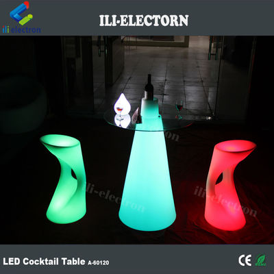 Bàn hình dạng nhôm có hình dạng thu nhỏ bàn cocktail phát sáng