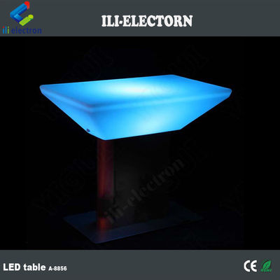 Bàn chiếu sáng led cao thép không gỉ nền nhựa