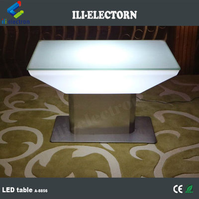 Bàn chiếu sáng led cao thép không gỉ nền nhựa