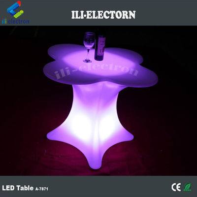 Hoa hình dạng đèn LED sáng đồ nội thất Bàn cà phê cho thương mại