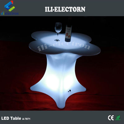 Hoa hình dạng đèn LED sáng đồ nội thất Bàn cà phê cho thương mại