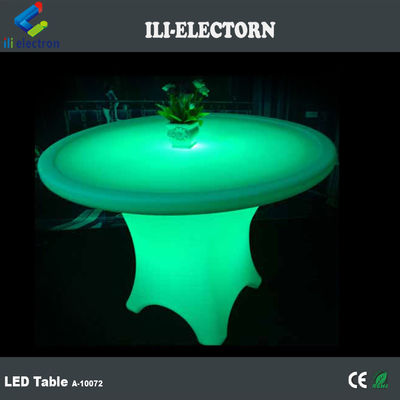 Bàn ăn tròn nhà hàng hiện đại đèn LED chiếu sáng