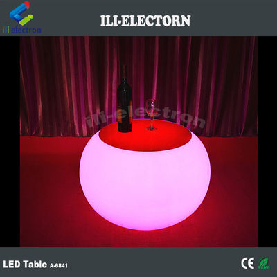 Bàn cà phê tròn LED có thể sạc lại