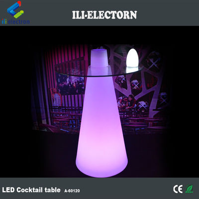 RGB thay đổi màu sắc LED Bar Table, Modern Glowing cocktail table