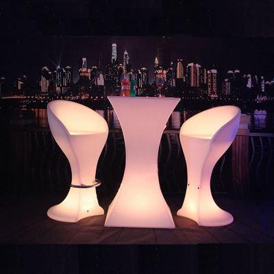 Đồ nội thất LED sạc lại ngoài trời Glass Coffee Table