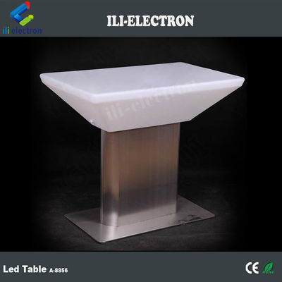 Bàn ăn ngoài trời &amp; trong nhà thay đổi màu sắc nhựa vuông LED