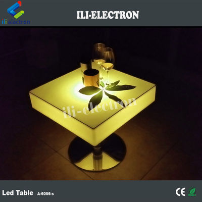 Quảng trường thương mại LED Đèn lên bàn cocktail có thể sạc lại bằng thép không gỉ