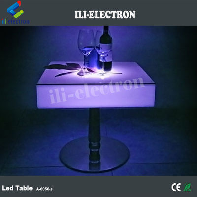 Quảng trường thương mại LED Đèn lên bàn cocktail có thể sạc lại bằng thép không gỉ