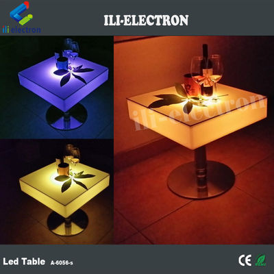 Quảng trường thương mại LED Đèn lên bàn cocktail có thể sạc lại bằng thép không gỉ
