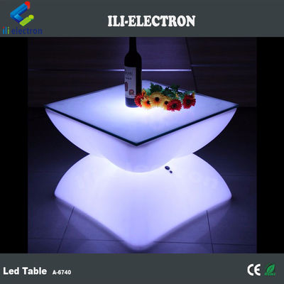 Đàn bar LED hình vuông có thể sạc lại với điều khiển từ xa / bàn ngoài trời lãng mạn