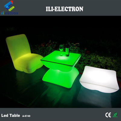 Đàn bar LED hình vuông có thể sạc lại với điều khiển từ xa / bàn ngoài trời lãng mạn