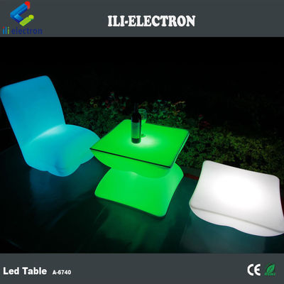 Đàn bar LED hình vuông có thể sạc lại với điều khiển từ xa / bàn ngoài trời lãng mạn