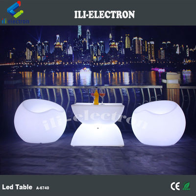 Đàn bar LED hình vuông có thể sạc lại với điều khiển từ xa / bàn ngoài trời lãng mạn